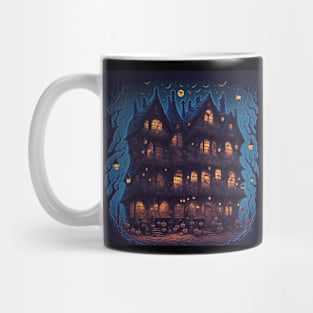 halloween haunted house Mug